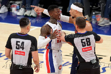 NBA: Playoffs-Detroit Pistons at New York Knicks