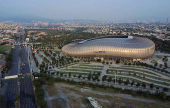 BBVA Stadium, a FIFA 2026 World Cup host venue, in Guadalupe