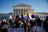 FILE PHOTO: U.S. Supreme Court hears appeal on ban of transgender care for minors, in Washington