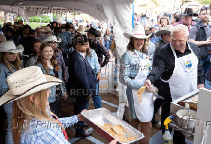 At the Calgary Stampede in Calgary