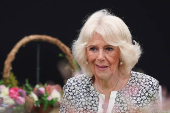 Britain's King Charles and Queen Camilla visit the Sandringham Flower Show