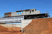 Locomotiva da VLI (Valor da Logística Integrada), em Uberaba (MG)