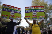 Protest against rearmament in Rome