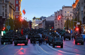 Rehearsal for Victory Day parade in Moscow