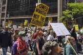 May Day rally and march at Union Square in New York