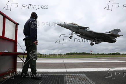 The French Navy's Landivisiau Air Base in Saint-Servais