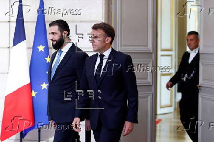 French President Macron receives Syria interim leader Ahmed al-Sharaa