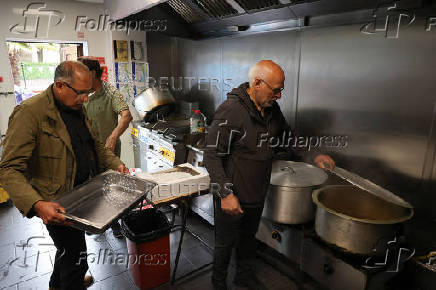Khizra Mosque hosts a lunch as part of its Eid al-Adha celebrations, in Manchester