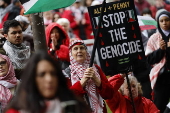 Pro-Palestine rally for Gaza in Melbourne