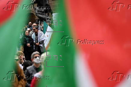 Pro-Palestine protest in Melbourne, Australia