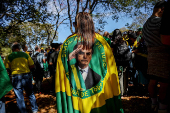 Protest in support of former Brazilian President Bolsonaro, in Brasilia