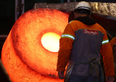 Steel workers at Dirostahl in Remscheid