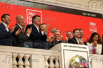 McGraw Hill holds IPO at the NYSE in New York