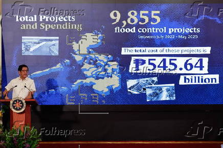 Philippine President Marcos holds press conference in Manila