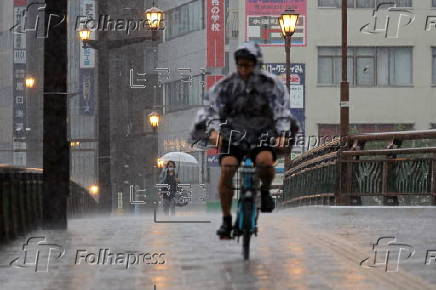 Heavy rain in southwestern Japan