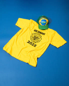 Boné e camiseta de Jair Bolsonaro