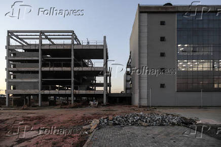 Canteiro de obras do campus Quitaúna da Unifesp, em Osasco (Grande São Paulo)
