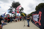 March and rally by conservative activists from West Hollywood to Beverly Hills