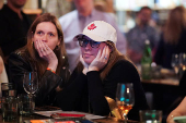 Canadian election watch party, in New York