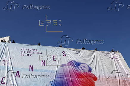 Preparations for the 78th Cannes Film Festival