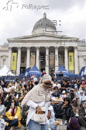 Eid al-Adha celebrations in London's Trafalgar Square