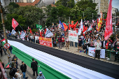 Ato contra o Genocídio Palestino - Praça  Roosevelt - SP