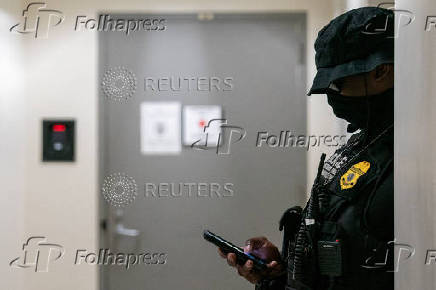 Scenes at U.S. immigration court in Manhattan, New York City
