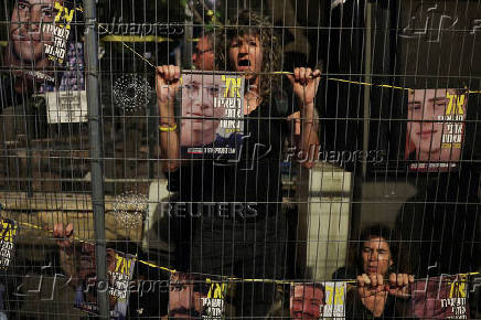 Protest demanding the release of hostages kidnapped during the attack on Israel by Hamas, in Jerusalem
