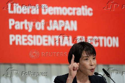 Liberal Democratic Party (LDP) presidential election candidates joint press conference, in Tokyo