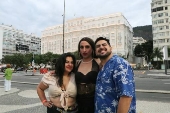 Vista do Copacabana Palace onde Lady Gaga está