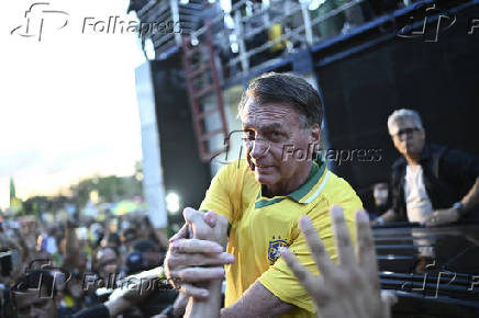 Bolsonaro ato pela anistia em Brasília
