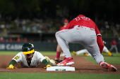 MLB: Los Angeles Angels at Athletics