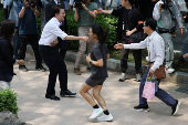 Presidential candidates attend their election campaign rallies
