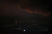 Russian drone and missile strike in Kyiv