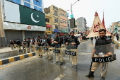 Tightened security in Peshawar during the Islamic month of Muharram