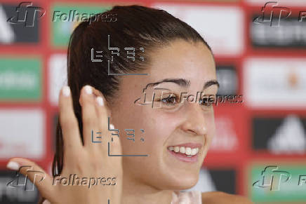 Rueda de prensa tras el entrenamiento selección española femenina de fútbol
