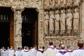 Funeral of French Cardinal Andre Vingt-Trois at Notre-Dame Cathedral