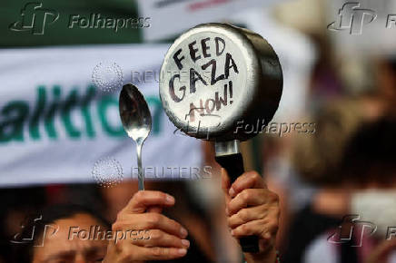 Pro-Palestinian protest outside Downing Street in London