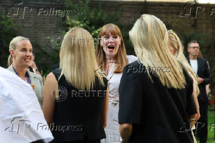 British Deputy PM Rayner hosts a reception to celebrate England's victory in the UEFA Women's EURO 2025, in London