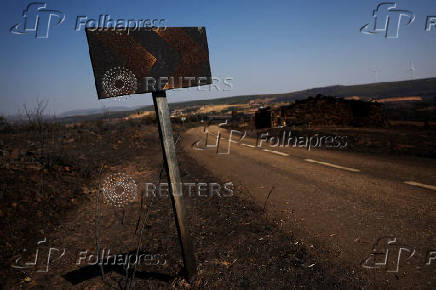 Wildfire in Abejera de Tabara