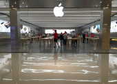 Fachada da loja oficial da Apple localizada no Shopping Morumbi, em São Paulo