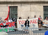 Protestas en Nueva York contra Trump por fondos educativos