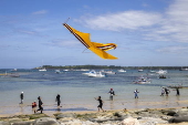 Traditional kite contest in Bali