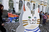 Hermitage Cat Day celebration in St. Petersburg