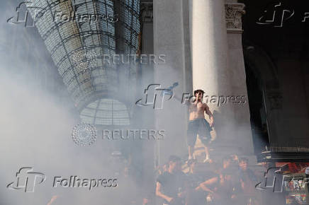 Champions League - Final - Inter Milan fans gather in Milan