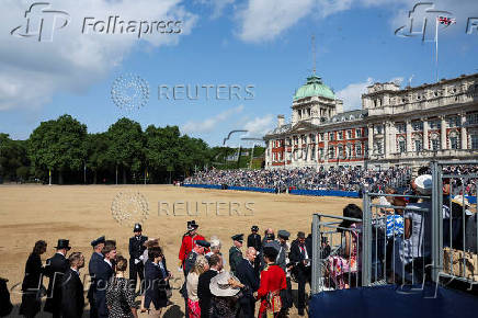 Trooping the Colour parade to honour Britain's King Charles on his official birthday in London