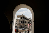 Aftermath of missile attack from Iran on Israel