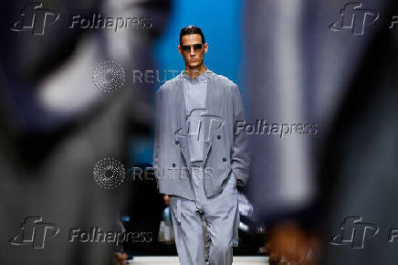 Giorgio Armani presents Spring-Summer 2026 menswear collection, in Milan