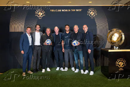 Copa do Mundo de Clubes da FIFA durante uma coletiva de imprensa na Trump Tower, em Nova York