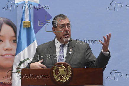 Rueda de prensa del presidente de Guatemala